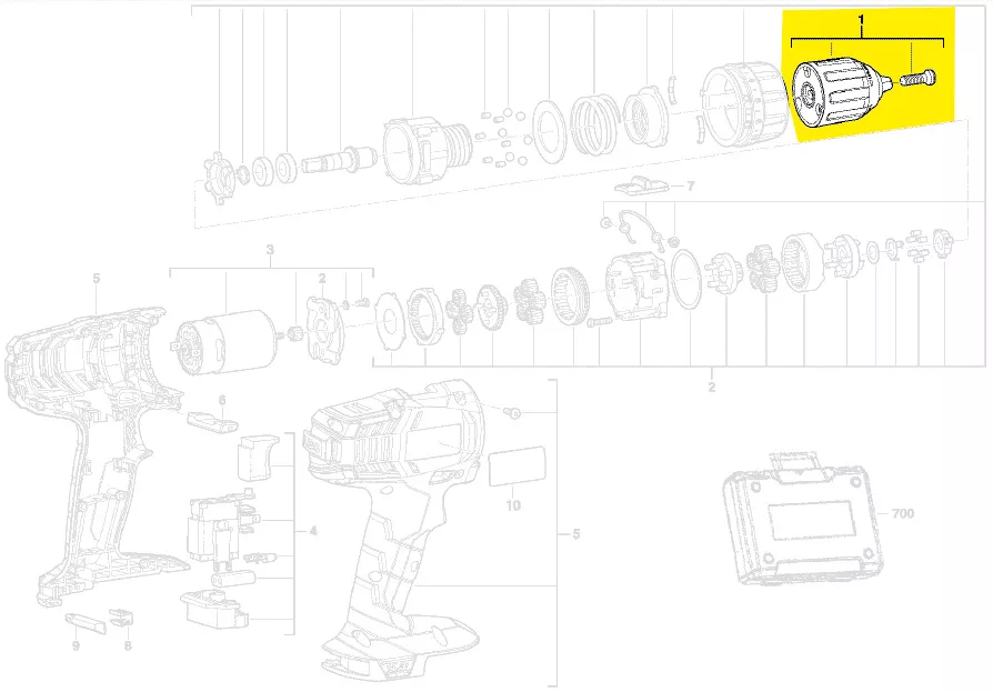Mandrin réf. 4931440638 AEG